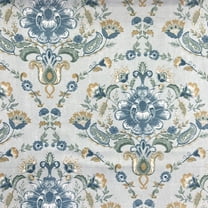 Decora Furnishings Vintage Rose Tree Damask Design Digitally Printed Velvet Finish Fabric for Upholstery, Window Treatments, Craft - Width 54 inches - Fabric by The Yard (Gold)