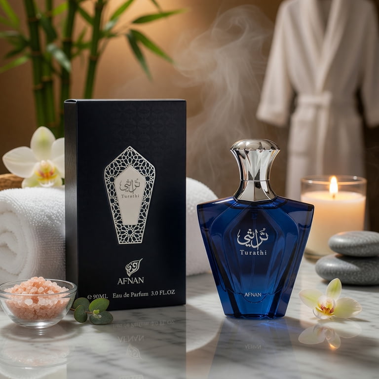 Afnan, Turathi Blue by Afnan for Men, 3 oz EDP Spray, Aromatic