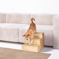 thumbnail image 5 of TRIXIE 3-Step Wooden Pet Stairs with Storage & Non-Slip Pads, Natural, 5 of 5
