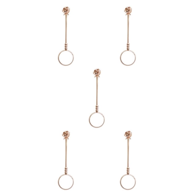 Matsuzay Accesorios para anillos de cigarrillos Anillos de dedo Suministros ajustables Coleccionables Soporte de mano de metal Oro rosa Type2 NO2