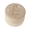 thumbnail image 2 of Yinanstore Tooth Fairy Box Tooth Holder Collection Box Portable Fetal Hair Wooden Baby Box Tooth Container Case for Baby Shower Children A, 2 of 8