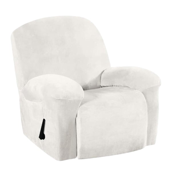 Funda de Sofá Silla de de 1 Plaza Funda de Sofá Elástica Funda de Sillón Funda de Sofá para Sofá Individual Sillón de Relajación Blanco Macarena Sillón reclinable Slipcover