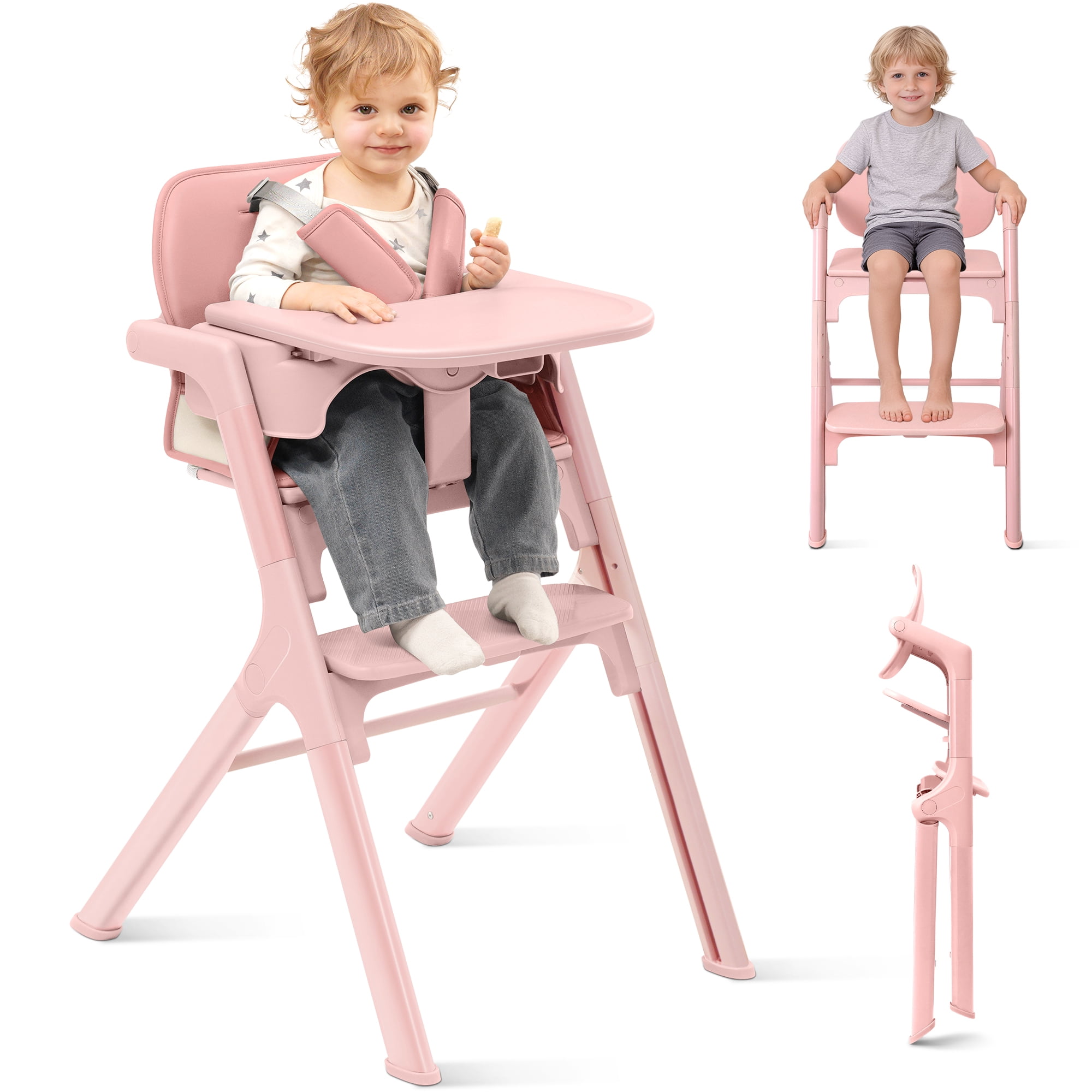 Babyeap 4-in-1 Convertible Baby High Chair, Gray photo 1
