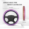 thumbnail image 3 of Uemuo Glitter Rainbow Printed Car Elastic Steering Wheel Cover - Universal Car Accessory for Diverse Cars Anti-Slip, and Comfortable- 15", 3 of 8