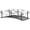 Black, variant on Beyamis 6' Metal Arch Garden Bridge - Backyard Footbridge, Safety Siderails, Black, for Creek, Pond, Spring Yard Decor