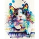 thumbnail image 1 of Pintura de arte DIY por números, imagen de gato de Color, lienzo al óleo, Kit pintado a mano FLhrweasw Nuevo, 1 of 9