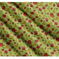 thumbnail image 3 of Soimoi Green Cotton Poplin Fabric Mix Fruit Printed Fabric 1 Yard 58 Inch Wide, 3 of 7