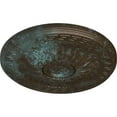 thumbnail image 3 of Ekena Millwork 20"OD x 1 3/8"P Randee Ceiling Medallion (Fits Canopies up to 3 7/8"), Hand-Painted Bronze Blue Patina, 3 of 6