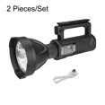 thumbnail image 4 of LED POTENTE PANTALLA HERRAMIENTO ALTO LIBRE DE LUCHO DE ABS 10WLED poderoso reflector a mano al aire libre camping viajando USB Flashlight 8000mAh batería de litio blanco luz de luz pequeña Guardurnaity OD002671-04B, 4 of 7