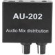 thumbnail image 2 of Stereo Distributor Mixer 2 In 2 Out Portable Sound Amplifier Low Noise Metal Construction DC 5-24V 3.5mm Volume Control, 2 of 5