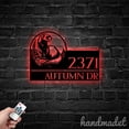 thumbnail image 4 of Handmadetneonsign Peeking Ferret House Number Metal Wall Art LED Light - Personalized Sign Home Decor 44748, 4 of 5