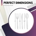 thumbnail image 2 of Green Direct Medium Weight Wrapped Plastic Cutlery Set with Napkin, Fork, Spoon, Knife, Salt, Pepper, White 100 Pack Plastic Cutlery Meal Kit for On-the-Go Meals, Picnics, and Events, 2 of 5