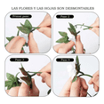 thumbnail image 3 of Set 3pcs Guia Enredadera Bloosom  Rosa Blanca Artificial Flor Decoración, 3 of 4