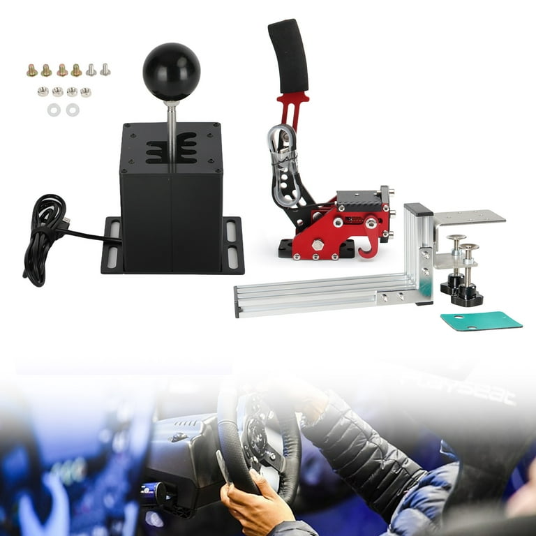 USB Handbrake with L Clip and H Shifter for Logitech G27 G29 G920 Racing  Game 