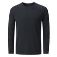 thumbnail image 5 of TOPTIE Men's Dry Fit Long Sleeve Sport T Shirts for Athletic Running, Casual Workout-Black-XL, 5 of 7