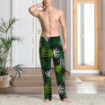 thumbnail image 2 of Fotbe Tropical Leaves1 Pantalones de Pijama para Hombre, Pantalones de Dormir, Pantalones de Casa con Cintura Ajustable y Bolsillos-X-Large, 2 of 6