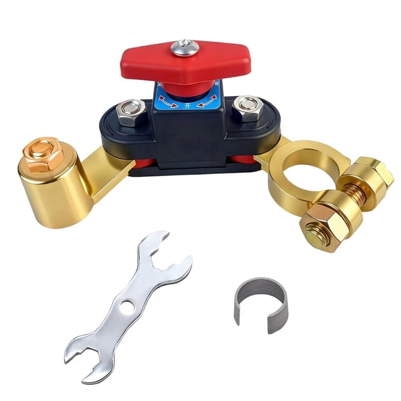 Car Battery Power Cut-Off Switch Breaker, Adjustable Pure Copper Stable Transmission, Disconnect Switch Smart for Car Truck Boat Rv Supplies