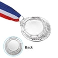 thumbnail image 4 of Uxcell Blank Award Medals, 10 Pack Silver Award Medal with Neck Ribbon, Make Your Medals Kit, 4 of 7