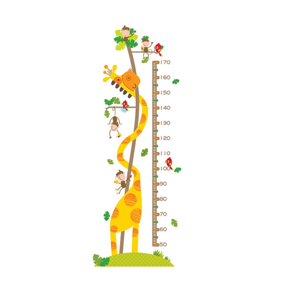 Height chart sticker Animal Design Adhesive Height Chart Sticker