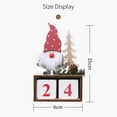 thumbnail image 5 of Calendar Ornament Lovely Santa Design Wooden Christmas Calendar Ornament for Home, 5 of 7