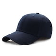 thumbnail image 2 of Men Women Plain Curved Sun Visor Baseball Cap Solid Color Adjustable Hat, 2 of 2