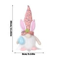 thumbnail image 3 of Riforla Easter Decoration Ornaments Rabbit Plush Doll Rudolph Doll Pink_001, 3 of 4