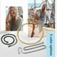 thumbnail image 3 of PROSTEEL Pulsera tobillera de oro con cadena de caja plana para mujer, joyería de verano de playa de acero inoxidable de 3 mm para niñas, regalo de cadena de pie, 3 of 6