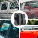 thumbnail image 4 of 5 piezas de malla plegable Coche trasero derecho Lado izquierdo Cubierta del parabrisas Ventana del parasol del coche Ventana de succión Viseras parasol Sombra Cubierta de malla del parasol (Negro), 4 of 5