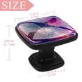 thumbnail image 3 of 4 Pcs Square Cabinet Handle Cupboard Knob Drawer Pulls Handle Galaxy Drawer Knobs with Screws Furniture Decoration, 3 of 5