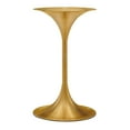 thumbnail image 3 of Sofa Side Table, Round, Natural Gold, Wood, Metal Steel, Modern Contemporary Mid-Century, Living Lounge Cafe Room Hotel Lobby Hospitality, 3 of 6