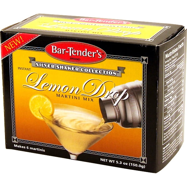 Lemon Drop Bar-Tender's Instant Cocktail Mix Case of 12 Boxes 72 Pouches by