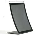 thumbnail image 3 of M&T Displays Arc Desktop Menu Holder, Portrait Curved Steel Panel with Magnetic Cover, Table Top Sign Holder, Ad Frame for Restaurant, Store, Wedding, Party, Event (Black, 8.5x11) (2 Pack), 3 of 7