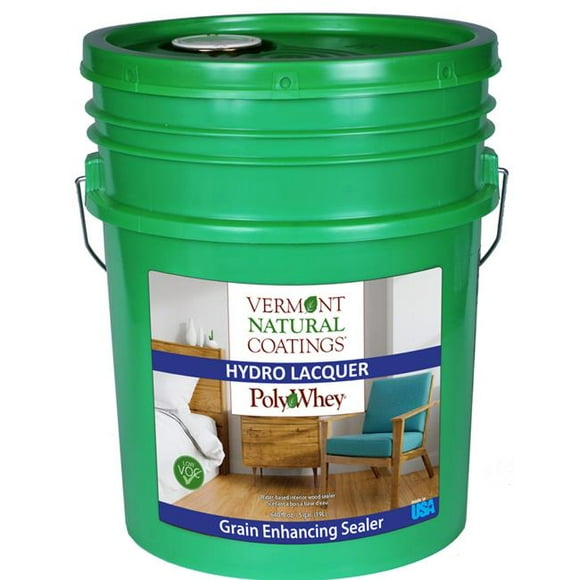 Vermont Natural Coatings 1006613 5 gal PolyWhey Gloss Water-Based Sanding Sealer - Amber