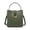 Green, variant on Genuine Leather Purse Women's Shoulder Bag Top-Handle Handbag Cowhide Medium