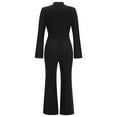 thumbnail image 4 of Aayomet Jumpsuits For Women Ladies Slim Autumn Winter High Waist Casual Straight Jumpsuit,Black XXL, 4 of 5