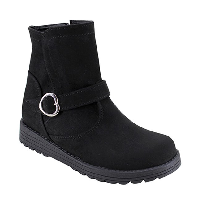 Botas Casuales de Mujer Gamuza Piso Lady Jany Ligeras Negras 22