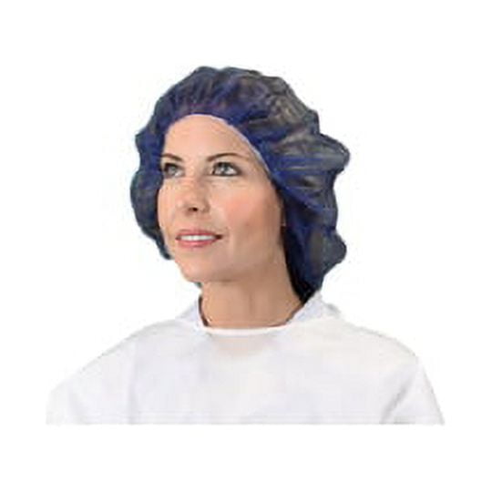 Keystone Safety® 24 Blue Latex Free Polypropylene Surgical Bouffant Cap, 100/Bag - 10 Bag/Case (2 Cases)