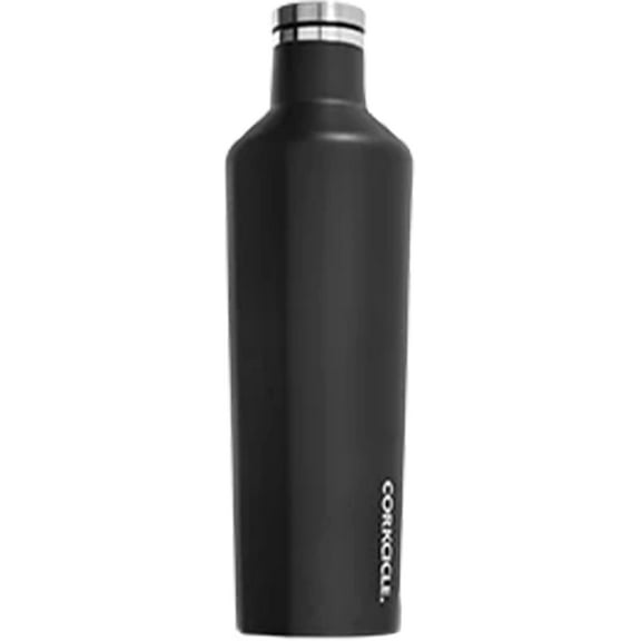Corkcicle 25 oz Classic Canteen, Stainless Steel, Triple Insulated, Water Bottle, Black, Screw off Top
