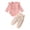 Pink, variant on Linfrsh Toddler Girls Outfits Girls' Baby Long Sleeved Dress Long Pants Cute Print Hairband Set