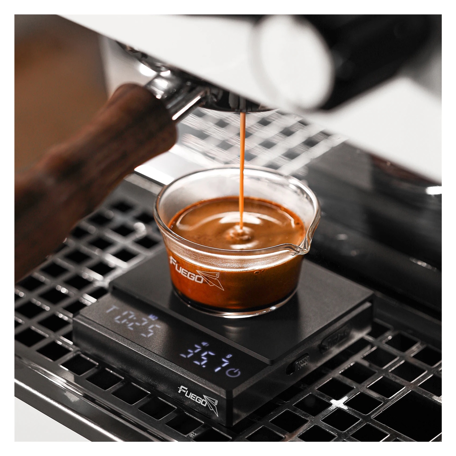 Kitchen Coffee Scale With Timer Rechargeable Digital Scale, 0.1g High Precision 3 Modes Drip Espresso Scale Barista Gift ,Simple Operation