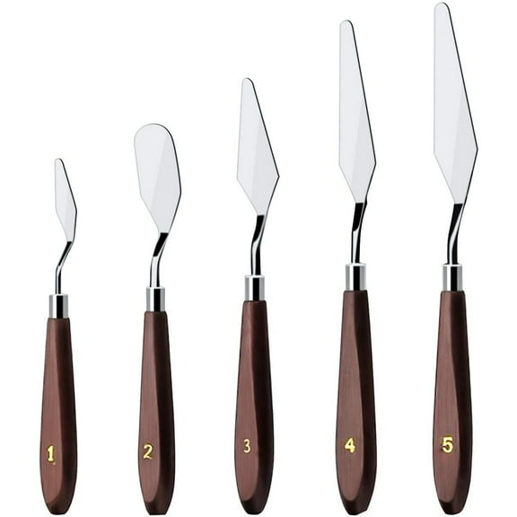 XmhyTop-A 5pcs/set Stainless Steel Cake Cream Spatulas