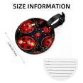 thumbnail image 5 of Seven Starred Ladybird 2pcs PU Leather Round Bag Tags Suitcase Handbag Tags with Privacy Cover and Name ID Tag for Travel Luggage, Handbags, Backpacks, School Bags, 5 of 6