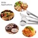 thumbnail image 4 of 6 pinzas para servir de acero inoxidable, pinzas para servir comida de 9 pulgadas, pinzas para servir aperitivos, pinzas para bufé, tenedor, para servir, cocinar, ensaladas,, 4 of 5
