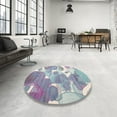 thumbnail image 4 of Ahgly Company Machine Washable Indoor Rectangle Contemporary Lavender Purple Area Rugs, 2' x 4', 4 of 7