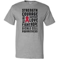 thumbnail image 3 of Inktastic Sickle Cell Awareness Strength Courage and Support T-Shirt, 3 of 5