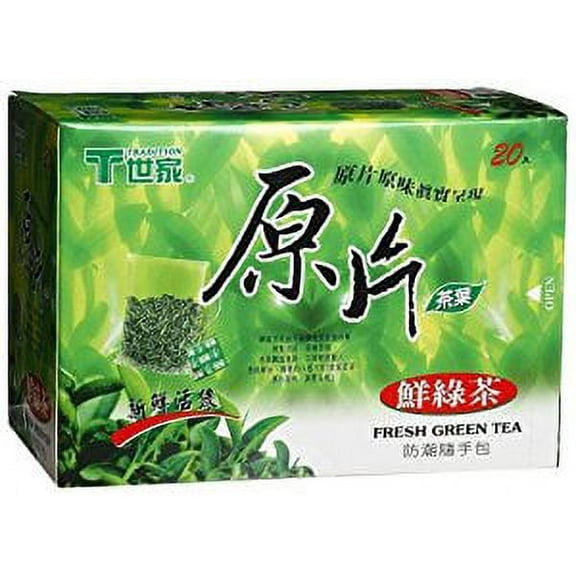 NineChef Bundle - Tradition Tea Fresh Green Tea 20-Count Boxes (Pack of 6)   1 NineChef Brand Long Handle Spoon