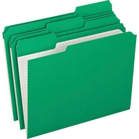 1 PK,Pendaflex 1/3 Tab Cut Letter Recycled Top Tab File Folder (R15213BGR)