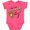 Vintage Hot Pink, variant on Inktastic That's My Big Sister out There Softball Boys or Girls Baby Bodysuit