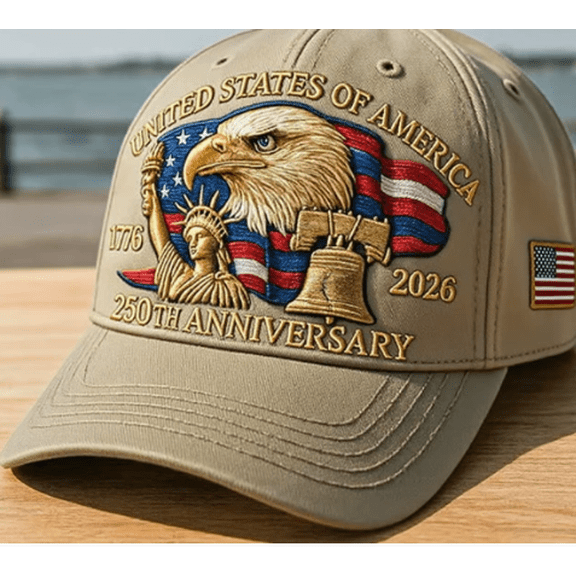 Eagle – United States 250th Anniversary Hat for Men Women Adjustable Bald Eagle Veterans Patriotic Baseball Cap