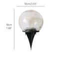 thumbnail image 3 of EUDIDV Xmas Decorative Lights Solar LED Glass Garden Lamp Crackle LED Light Garden Decor Festive Supplies, 3 of 7